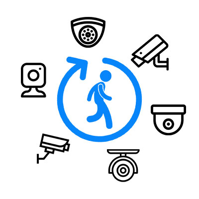 Search for target again in surveillance footage