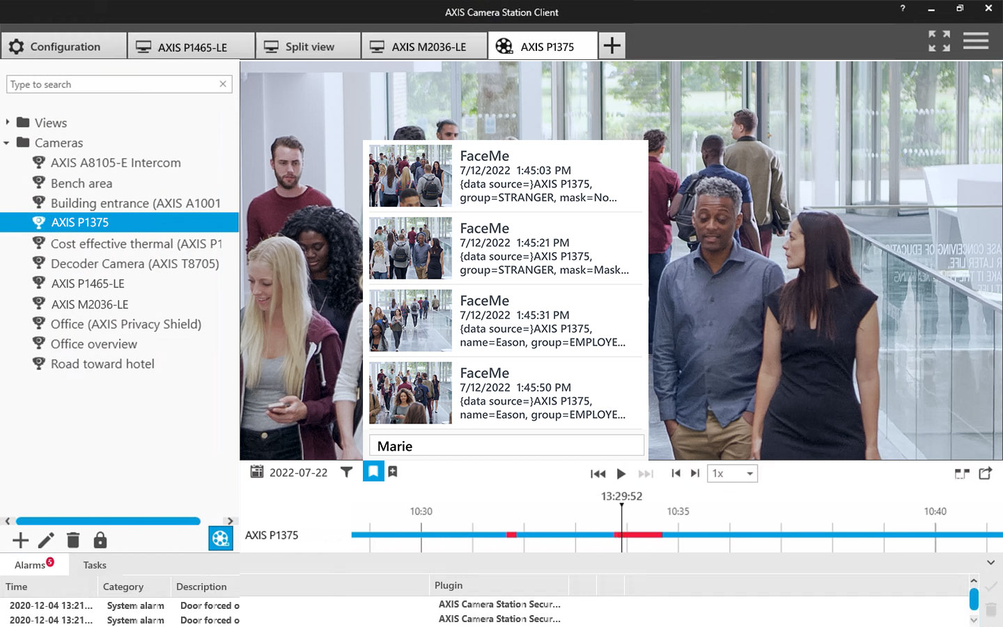Multi-channel real-time personnel recognition for secure access control